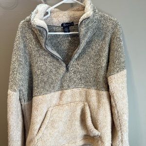3/4 zip Sherpa pullover